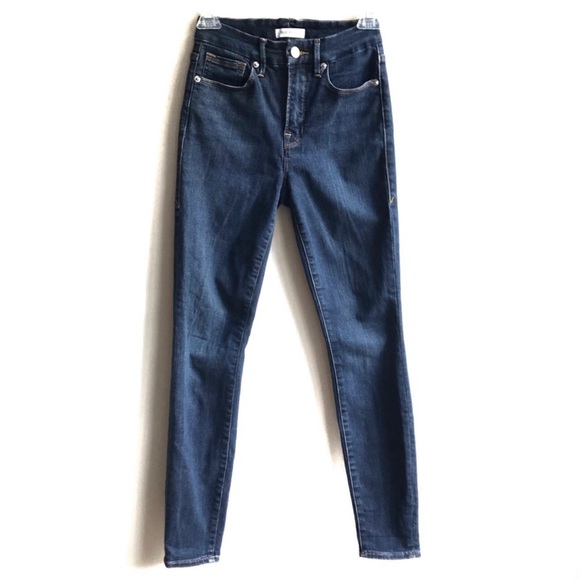 Good American Good Legs High Rise Dark Wash Jeans - Picture 3 of 8